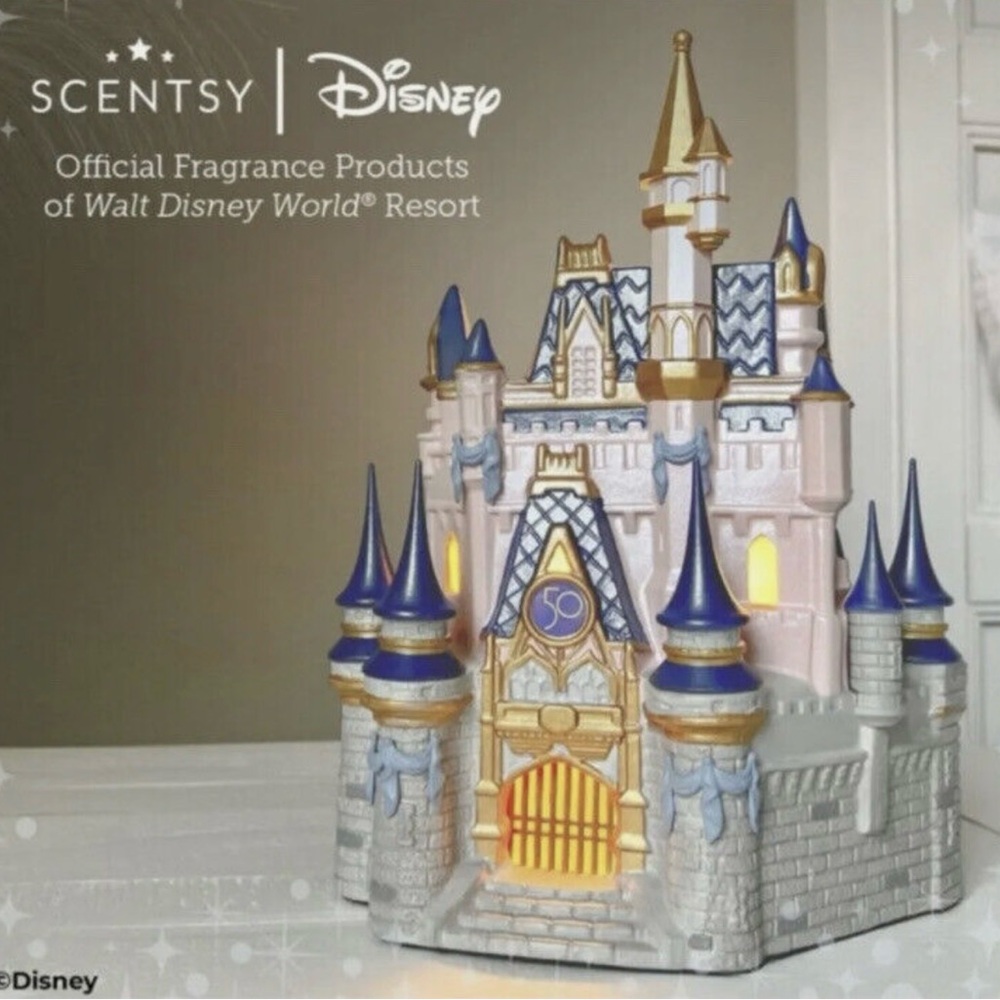 Scentsy Disney World 50th anniversary Cinderella castle & scentsy brick